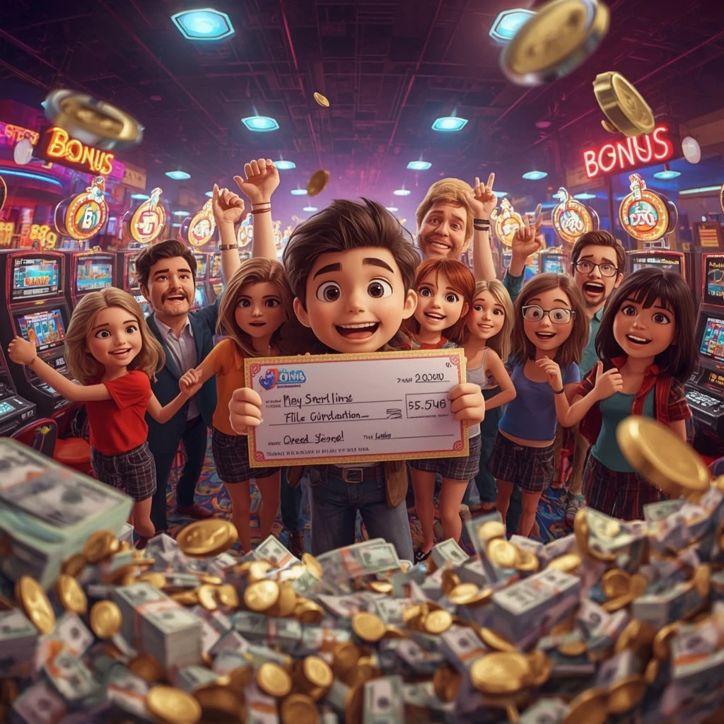 man holding a bonus at 7SIGNS CASINO